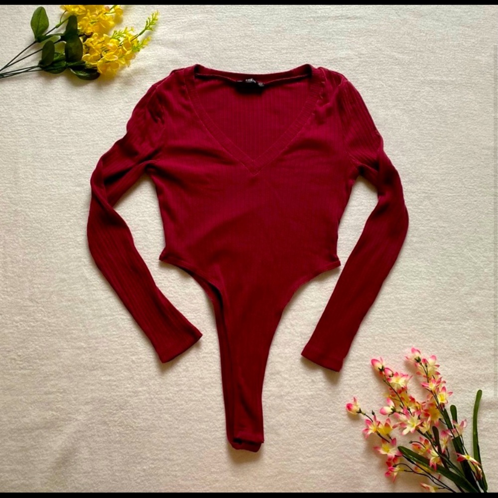 SHEIN Maroon Bodysuit